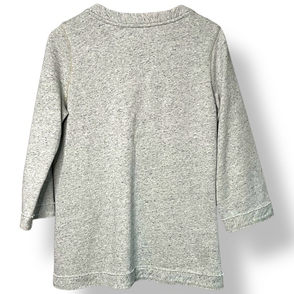 TOMMY BAHAMA Cotton Gray Sweatshirt with Metallic Gold Details MEDIUM - Picture 4 of 8